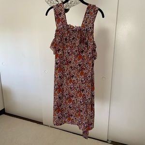 Silk floral made well dress